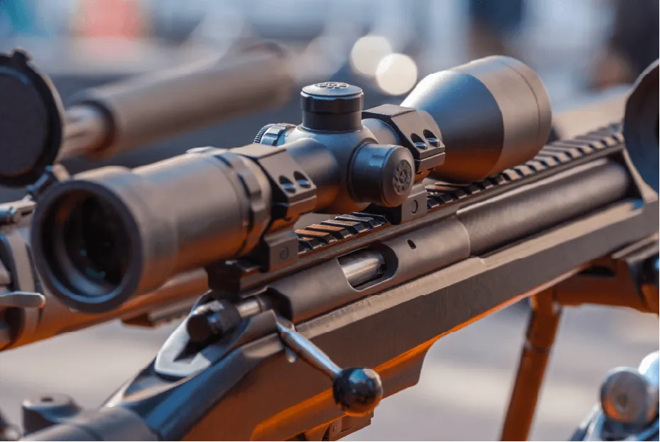 Rifle with scope